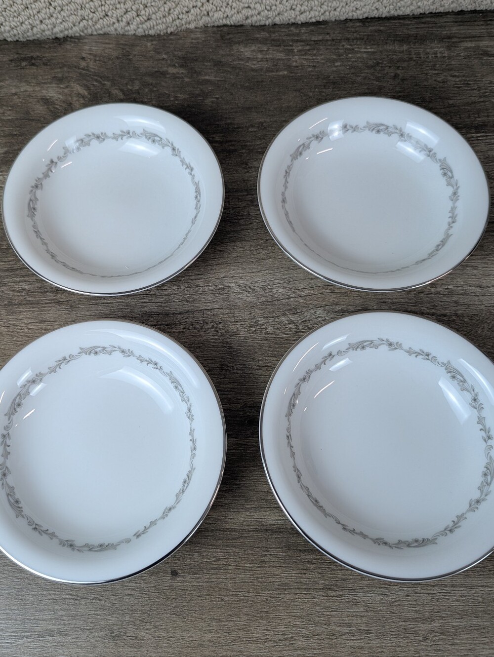 VTG Noritake Crestmont Fruit/Dessert (Sauce) Bowl 5 5/8" Set Of 4 China 6013